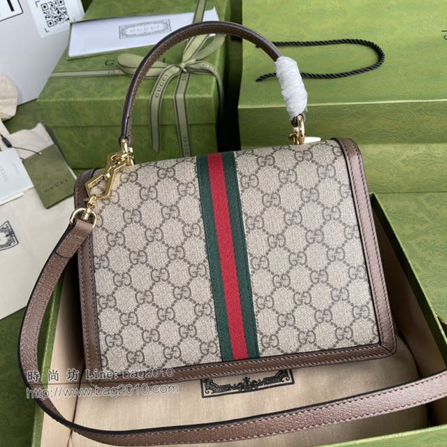 Gucci专柜新款女包, 古驰GG Orphidia织带手提包 Gucci手提肩背斜挎包 651055  gdj1614
